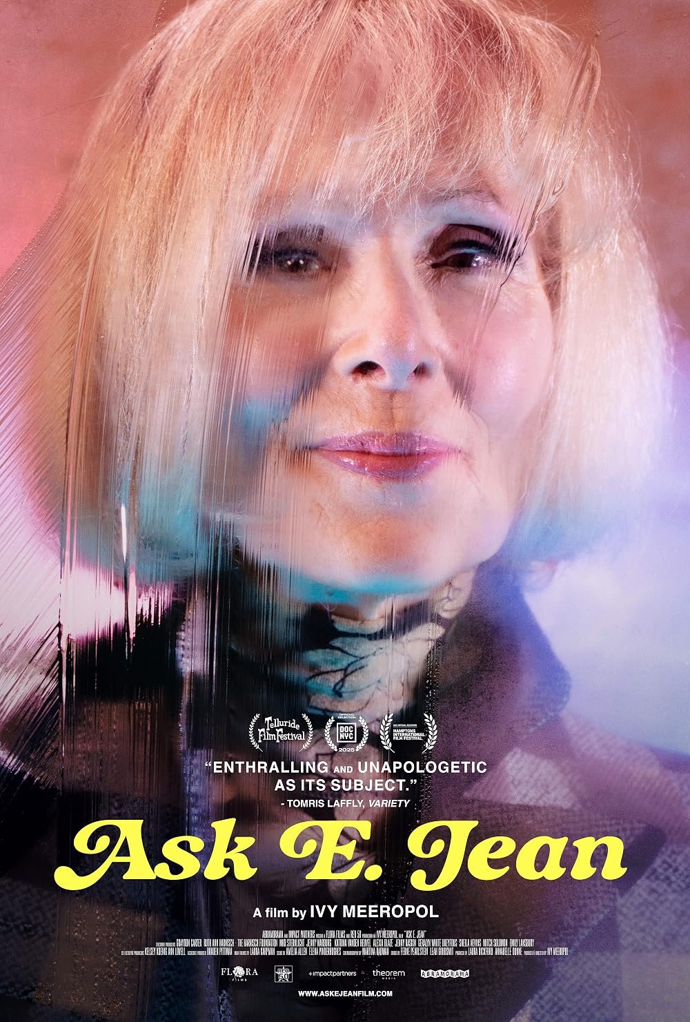 Ask E. Jean — E. Jean Carroll documentary key art