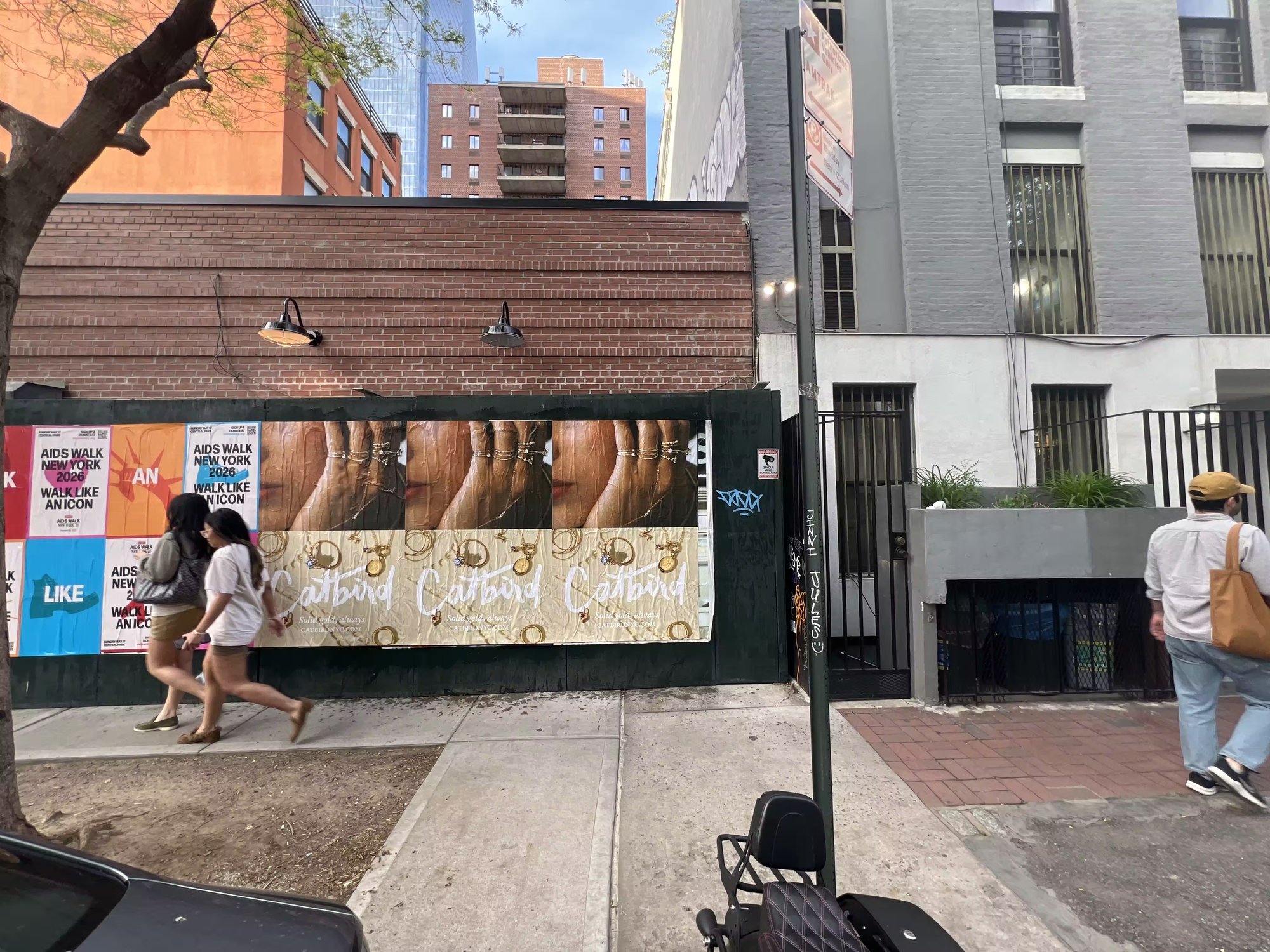 Catbird Mother's Day wild posting on West 29th Street, Chelsea