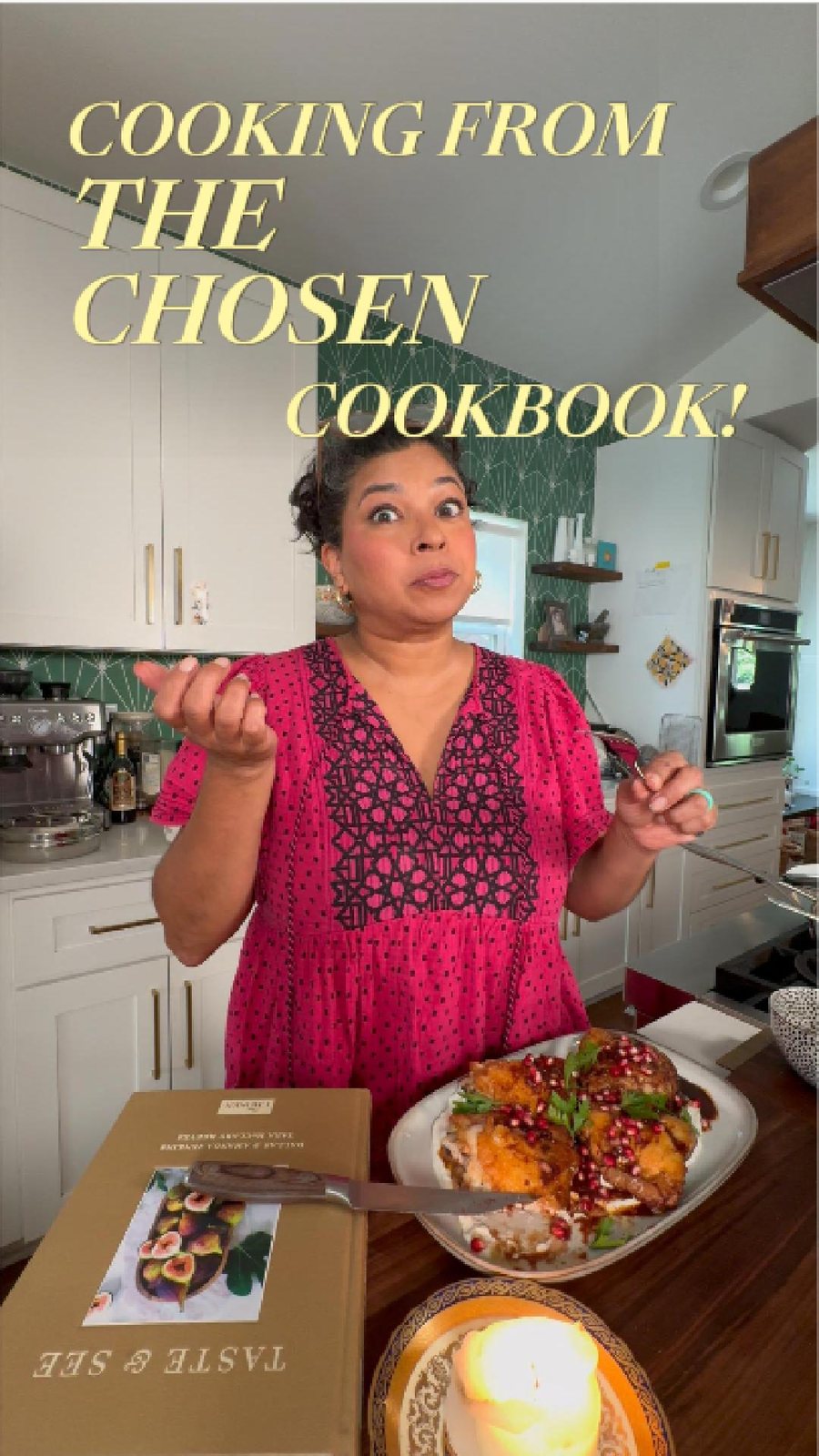 Aarti Sequeira Reel for Taste & See — skillet chicken with pomegranate