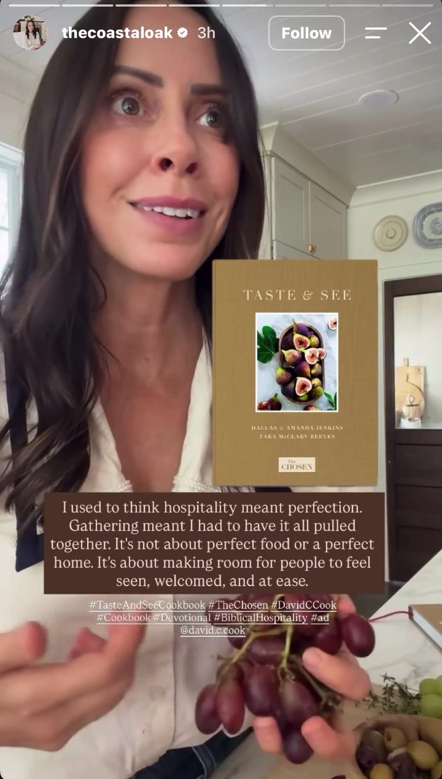 Amy Romfo Story frame for Taste & See